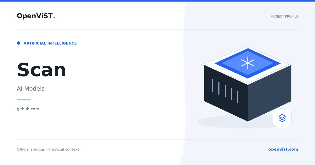 Scan — OpenViST project profile in AI Models.