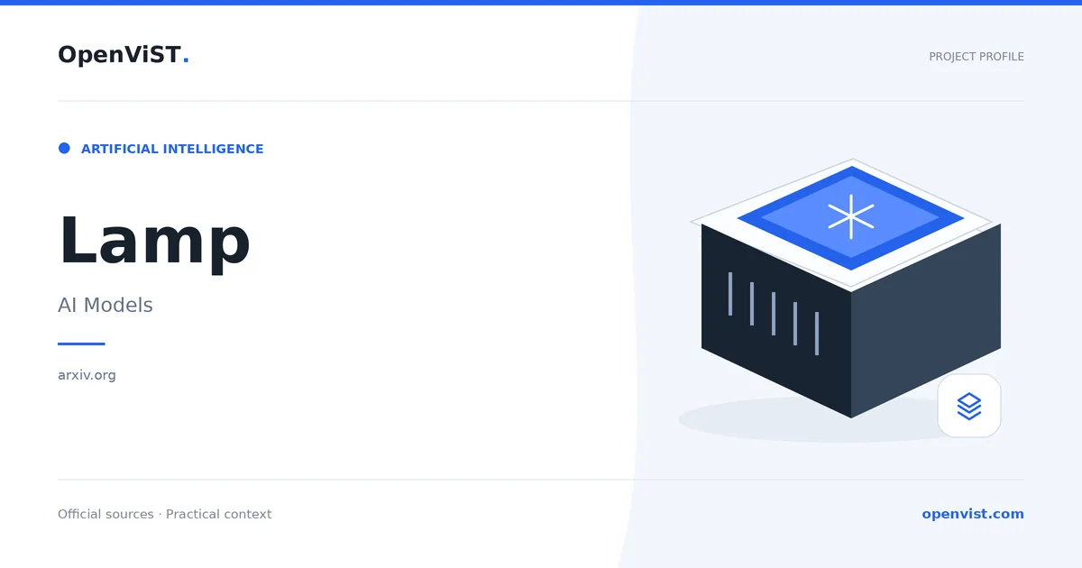 Lamp — OpenViST project profile in AI Models.