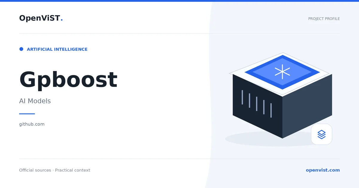 Gpboost — OpenViST project profile in AI Models.