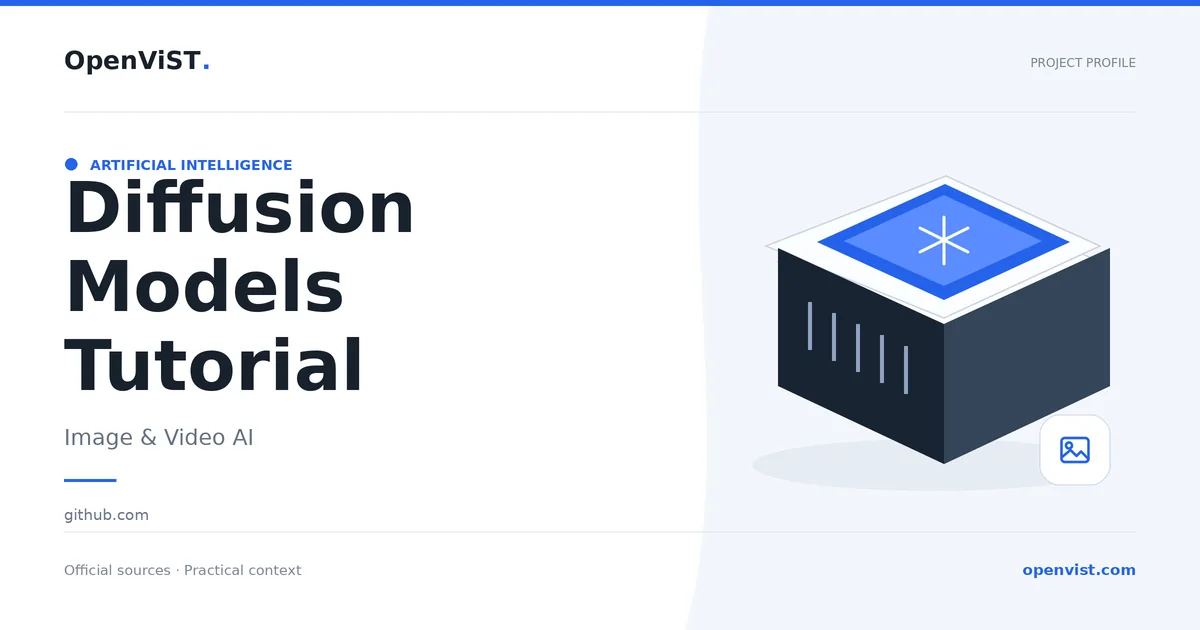 Diffusion Models Tutorial — OpenViST project profile in Image & Video AI.