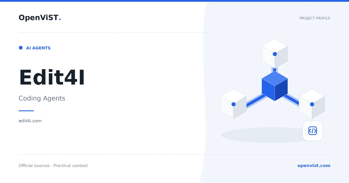 Edit4I — OpenViST project profile in Coding Agents.