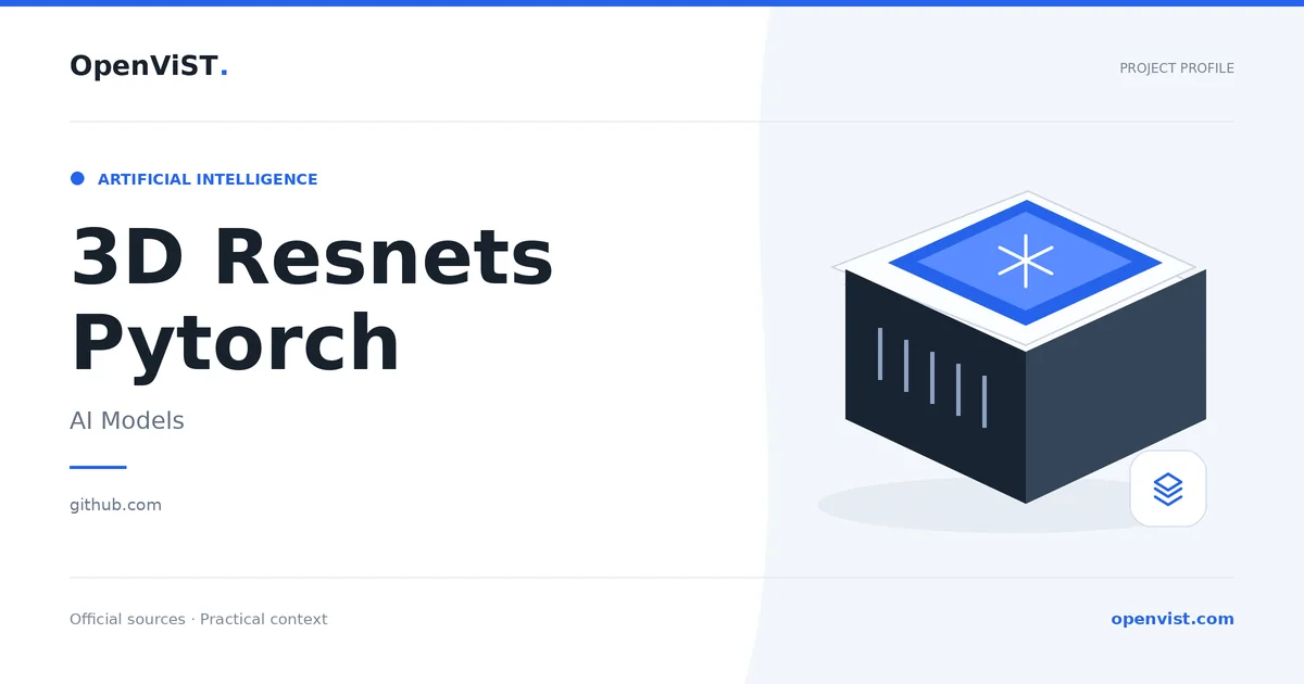 3D Resnets Pytorch — OpenViST project profile in AI Models.
