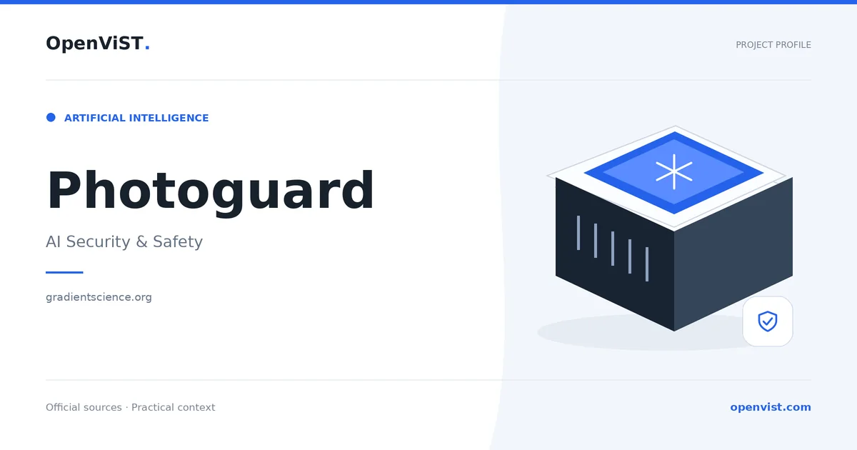 Photoguard — OpenViST project profile in AI Security & Safety.