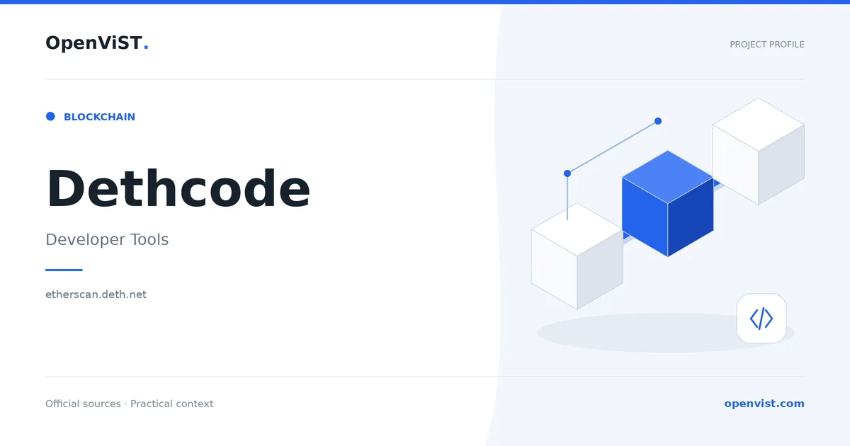 Dethcode — OpenViST project profile in Developer Tools.