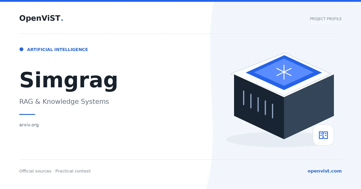 Simgrag — OpenViST project profile in RAG & Knowledge Systems.