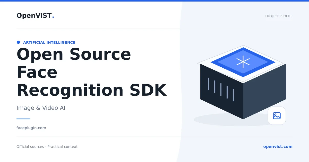 Open Source Face Recognition SDK — OpenViST project profile in Image & Video AI.