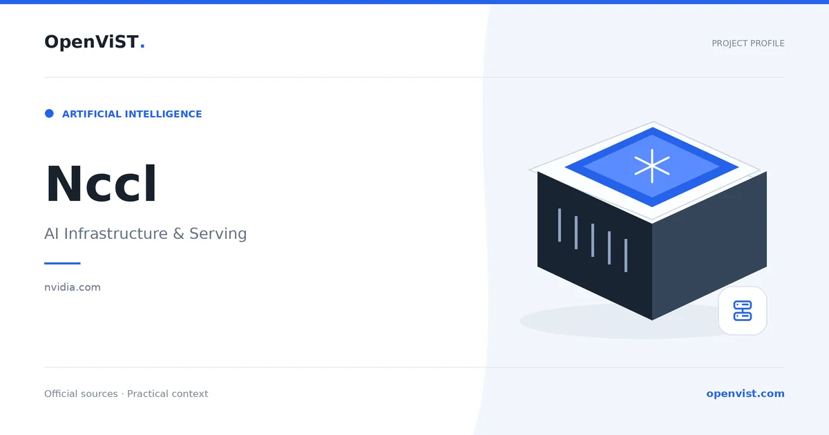 Nccl — OpenViST project profile in AI Infrastructure & Serving.