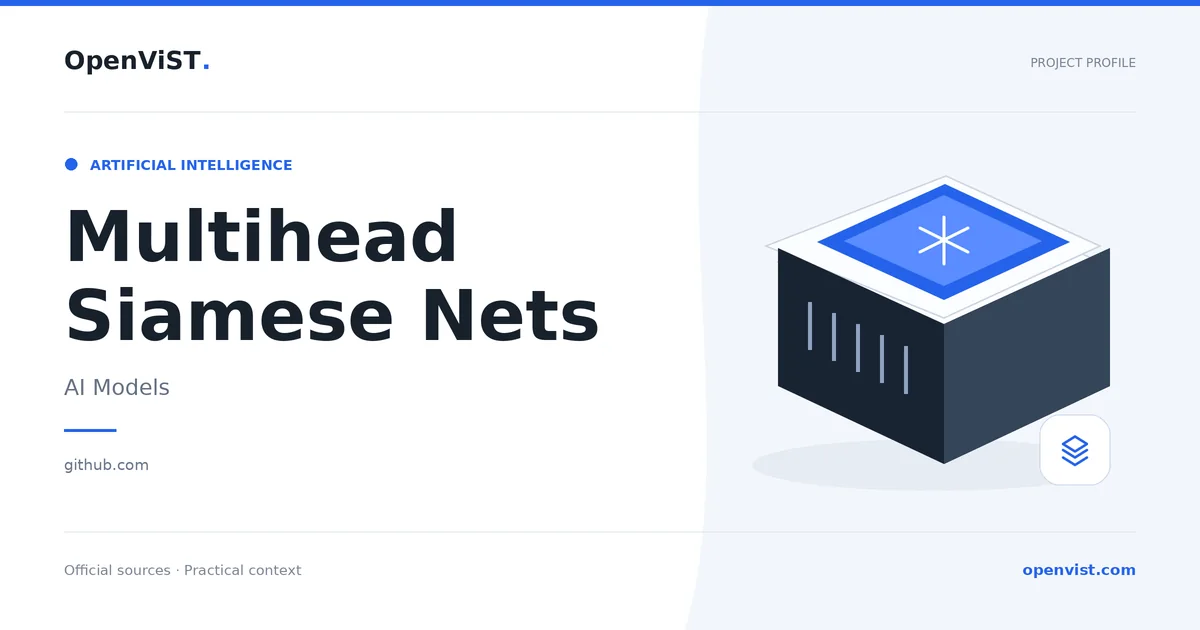 Multihead Siamese Nets — OpenViST project profile in AI Models.