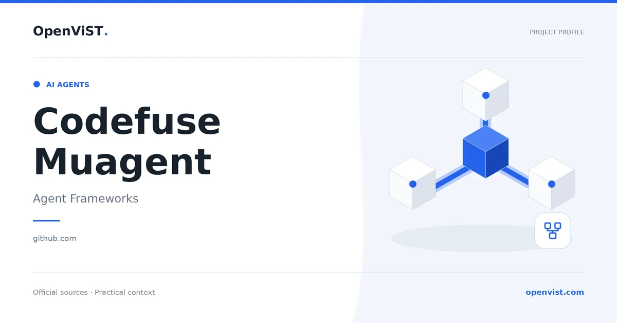 Codefuse Muagent — OpenViST project profile in Agent Frameworks.