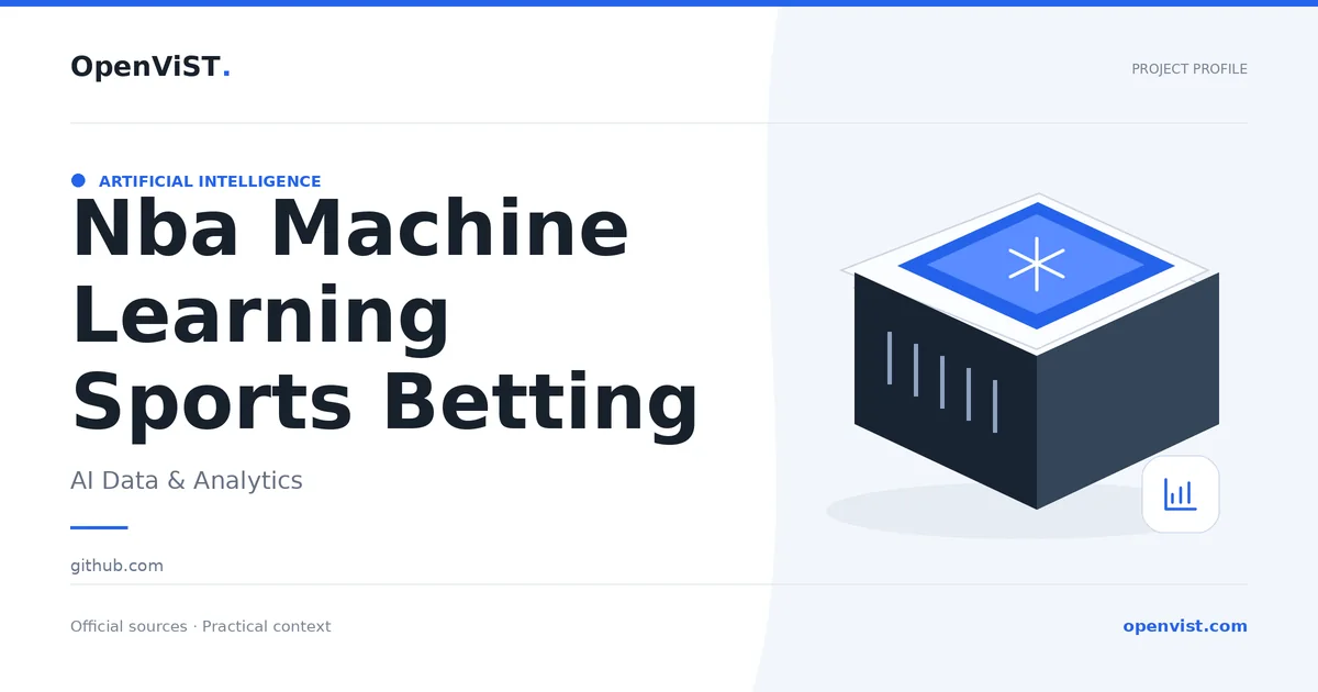 Nba Machine Learning Sports Betting — OpenViST project profile in AI Data & Analytics.