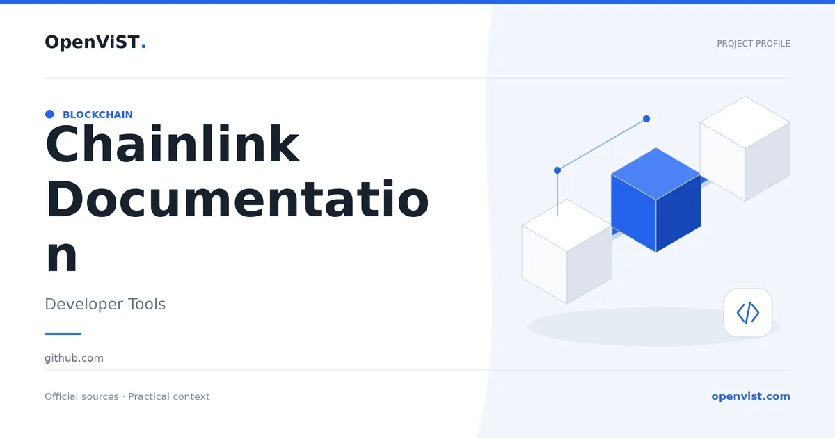 Chainlink Documentation — OpenViST project profile in Developer Tools.