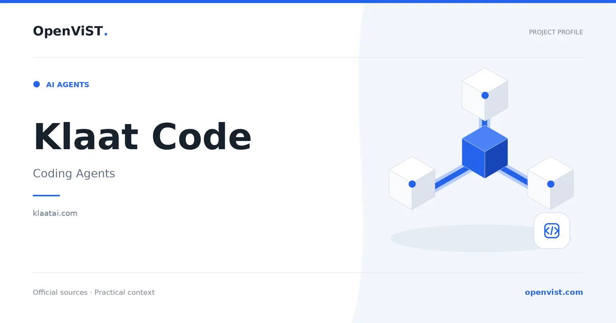 Klaat Code — OpenViST project profile in Coding Agents.