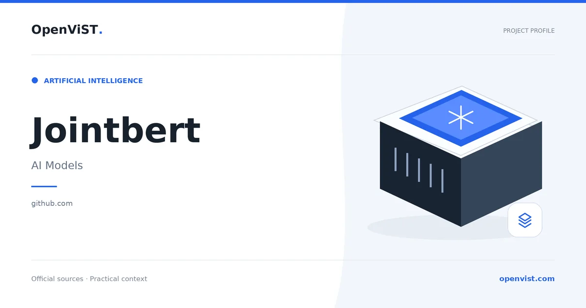 Jointbert — OpenViST project profile in AI Models.