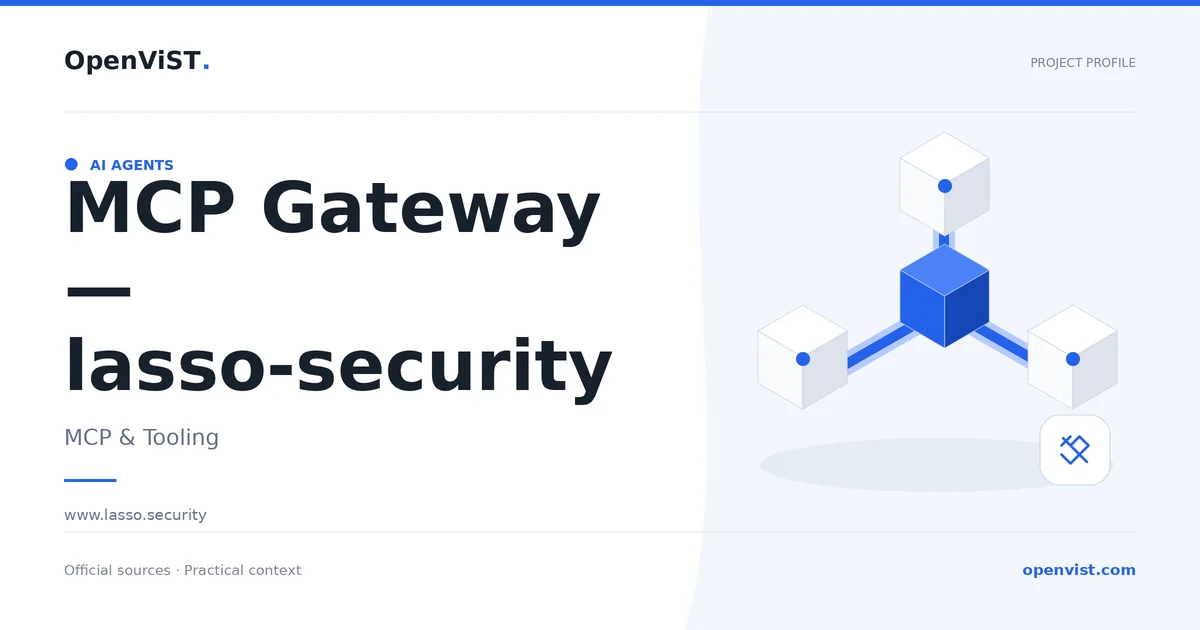 MCP Gateway — lasso-security — OpenViST project profile in MCP & Tooling.