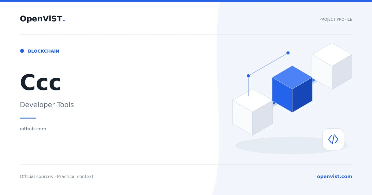 Ccc — OpenViST project profile in Developer Tools.