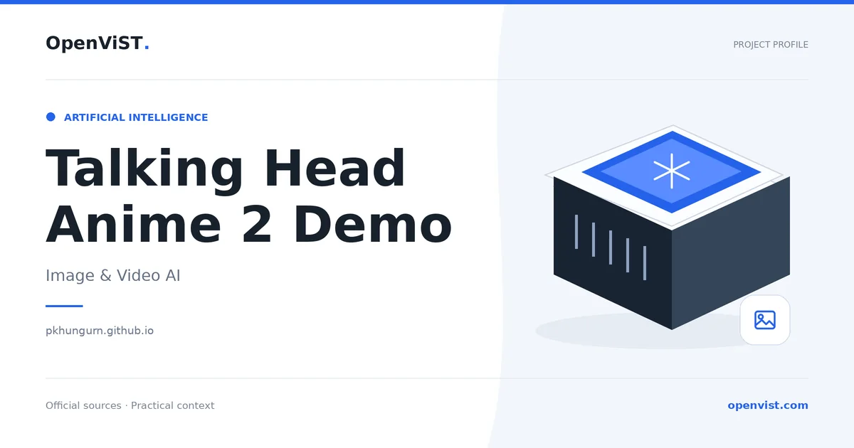Talking Head Anime 2 Demo — OpenViST project profile in Image & Video AI.