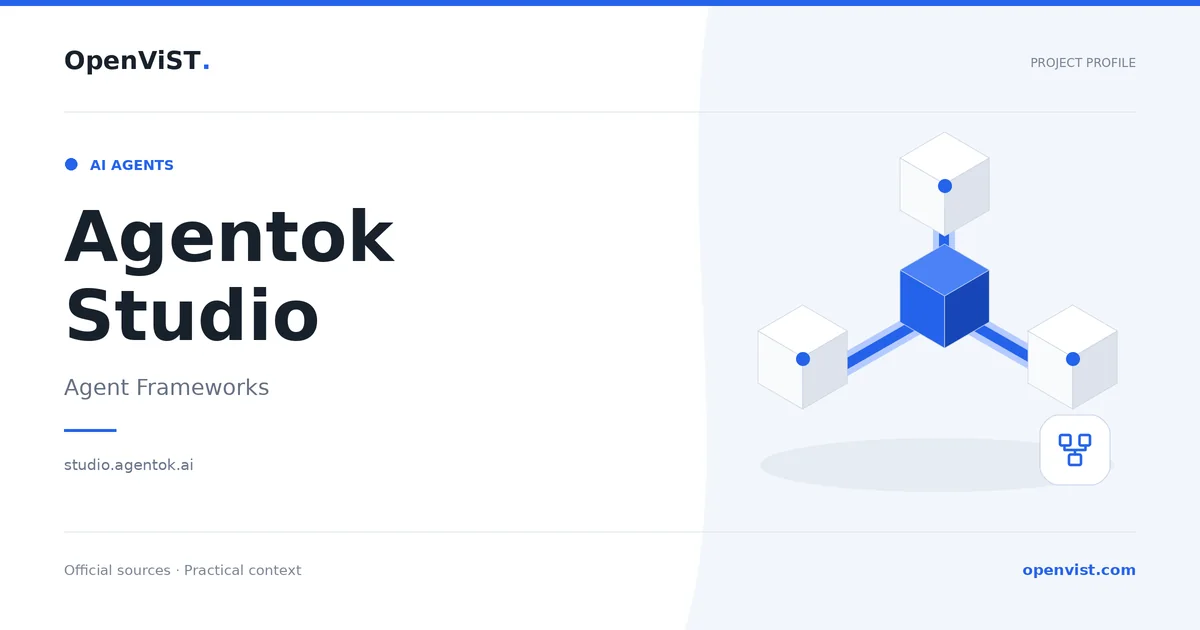 Agentok Studio — OpenViST project profile in Agent Frameworks.