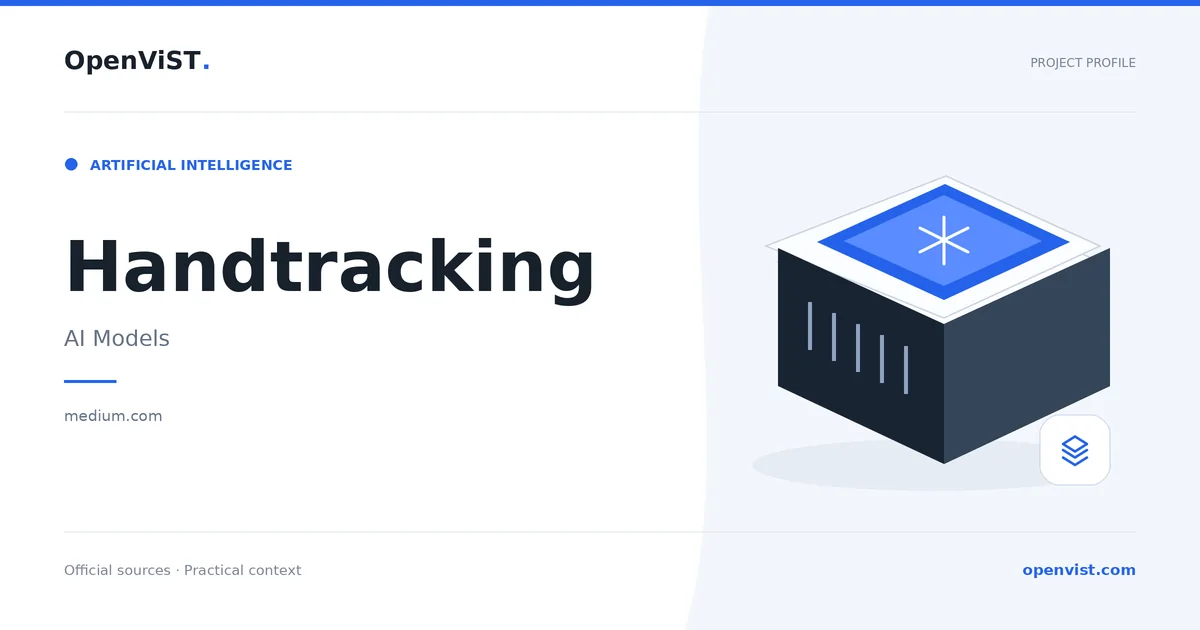 Handtracking — OpenViST project profile in AI Models.