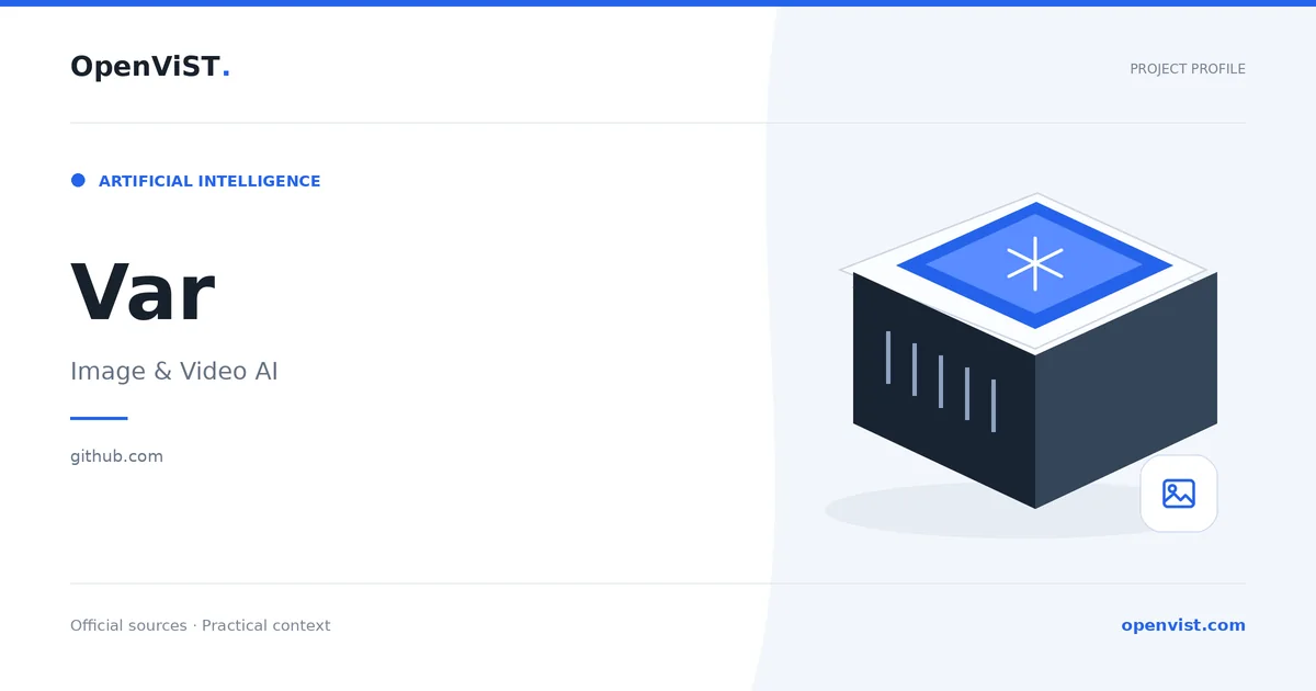 Var — OpenViST project profile in Image & Video AI.