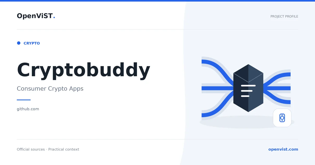 Cryptobuddy — OpenViST project profile in Consumer Crypto Apps.