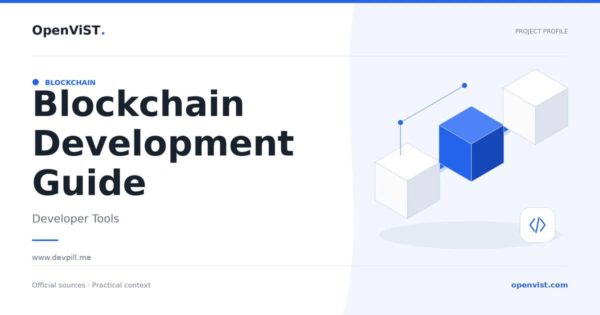 Blockchain Development Guide — OpenViST project profile in Developer Tools.