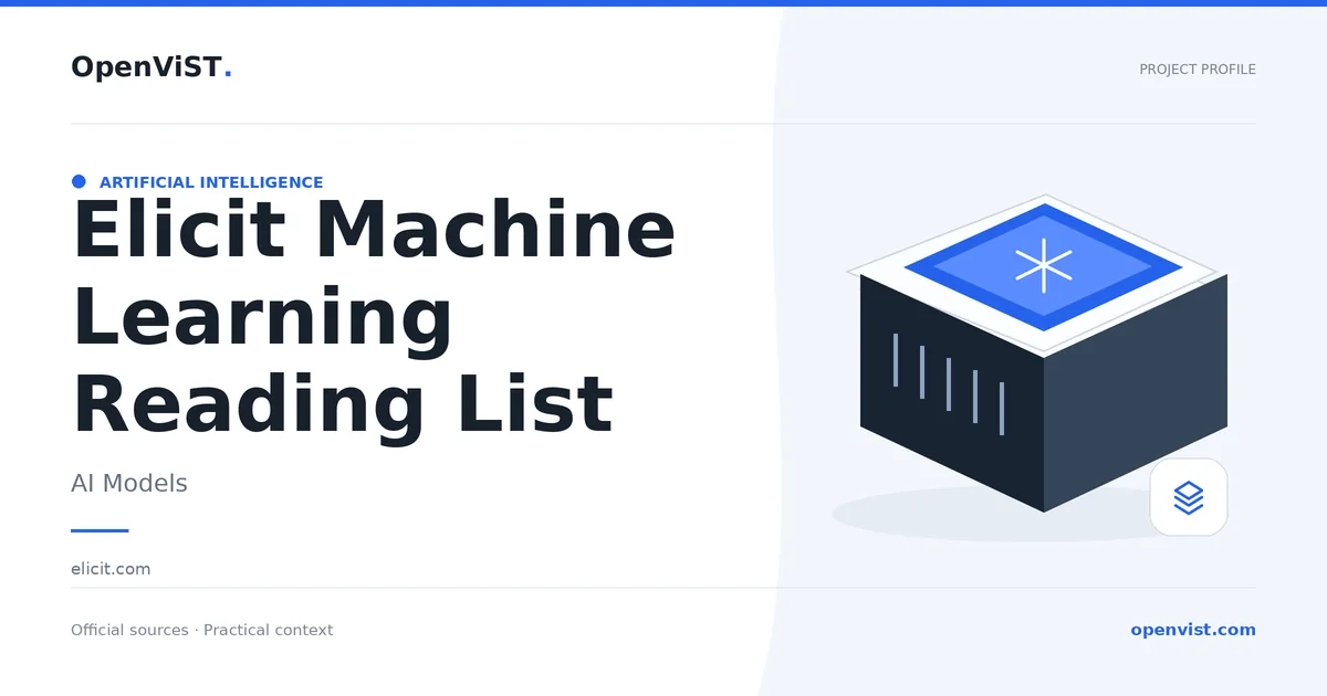 Elicit Machine Learning Reading List — OpenViST project profile in AI Models.