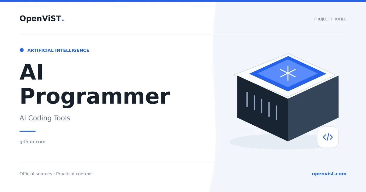 AI Programmer — OpenViST project profile in AI Coding Tools.