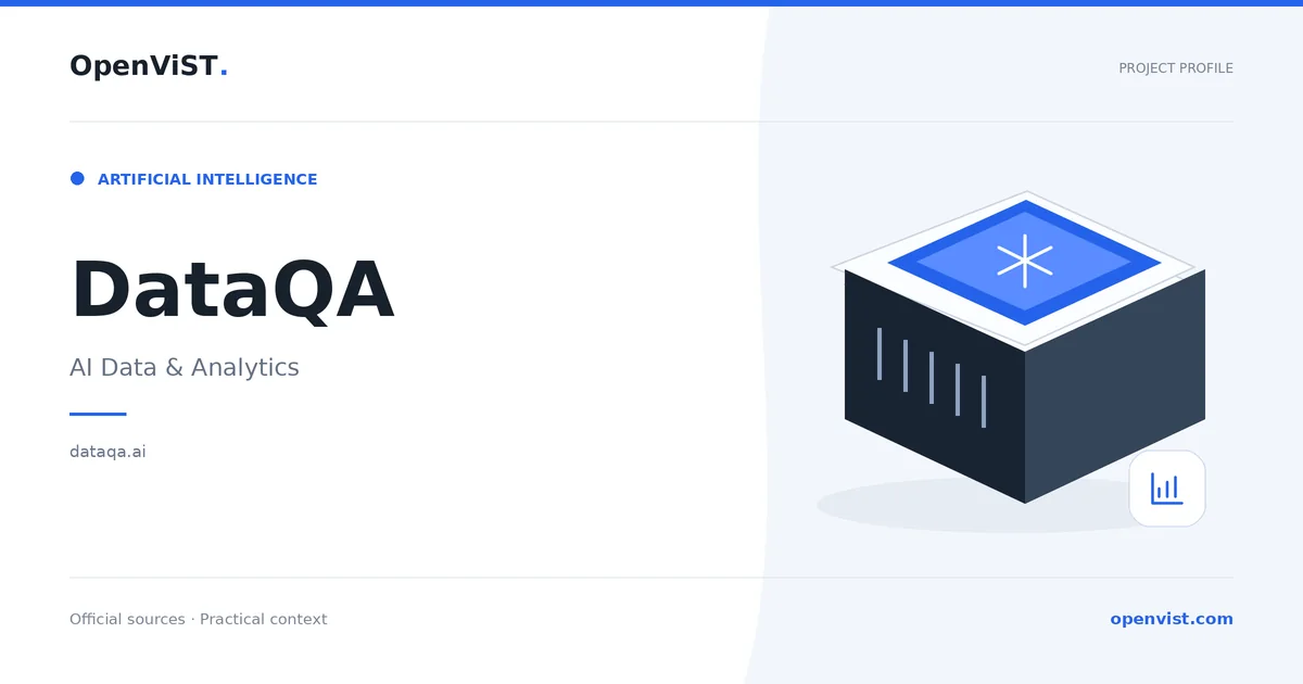 DataQA — OpenViST project profile in AI Data & Analytics.
