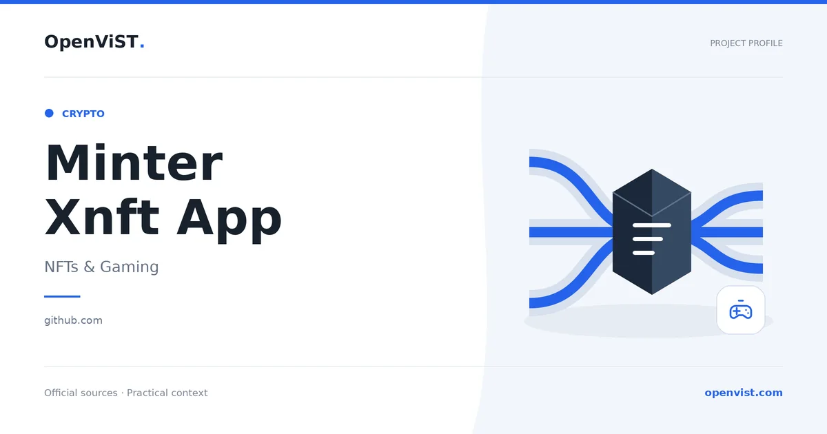 Minter Xnft App — OpenViST project profile in NFTs & Gaming.