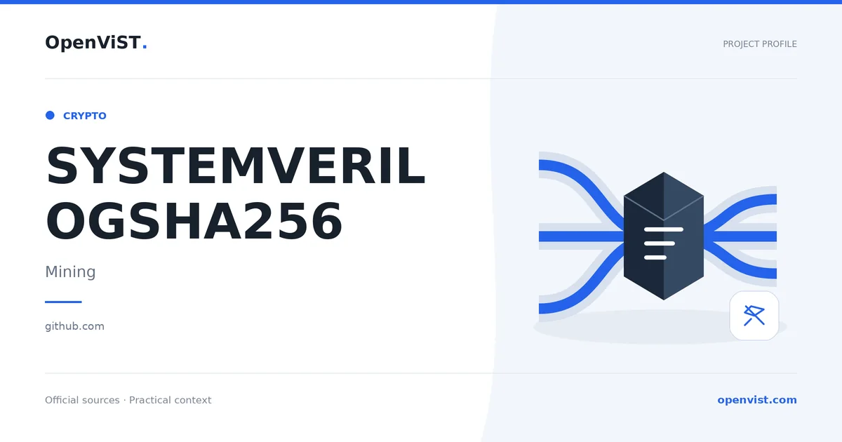 SYSTEMVERILOGSHA256 — OpenViST project profile in Mining.
