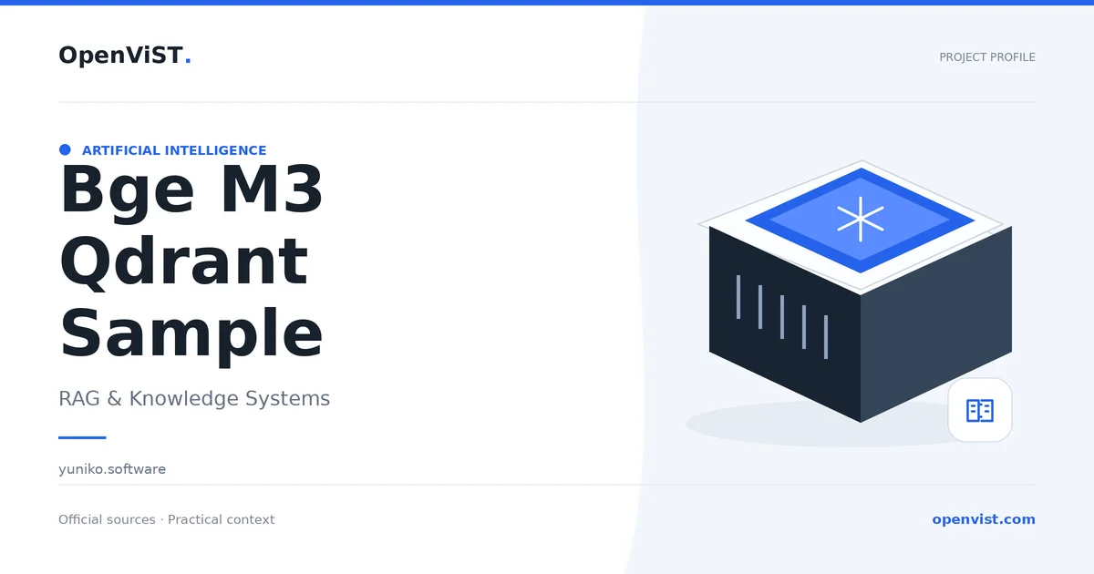 Bge M3 Qdrant Sample — OpenViST project profile in RAG & Knowledge Systems.