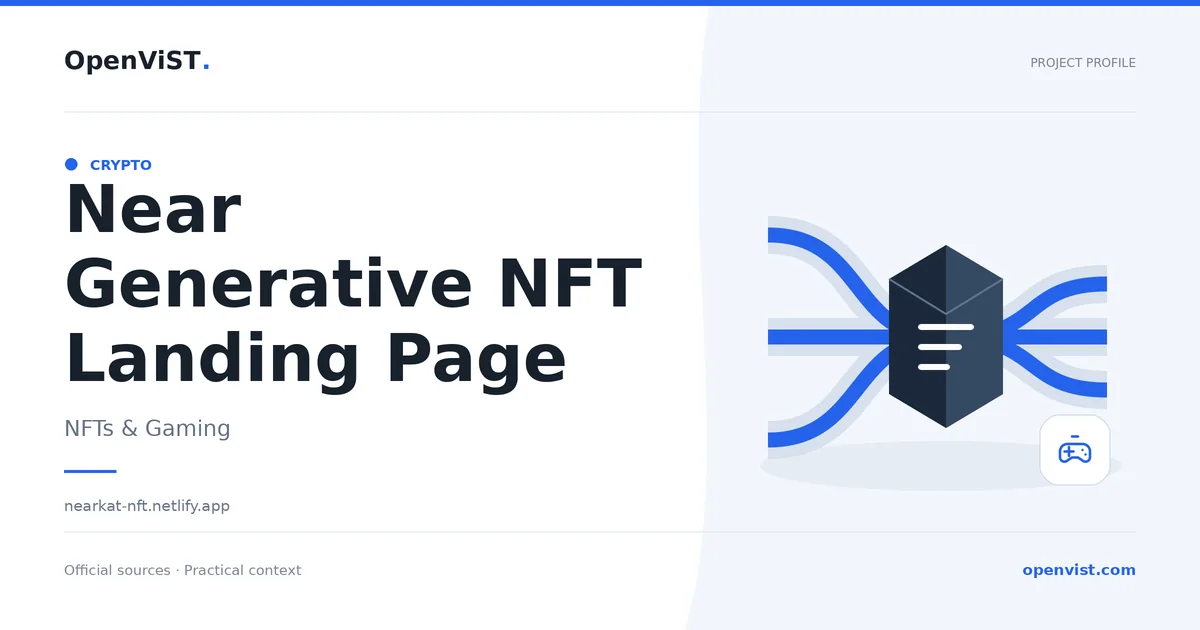 Near Generative NFT Landing Page — OpenViST project profile in NFTs & Gaming.