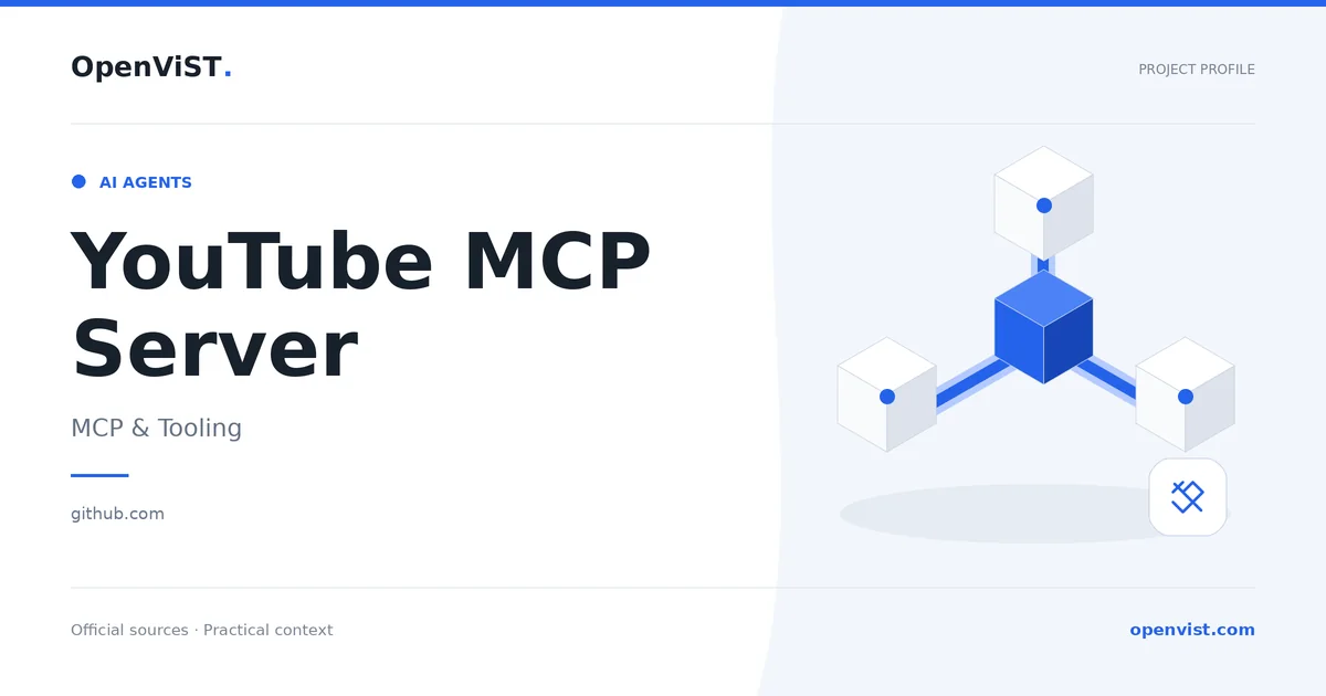 YouTube MCP Server — OpenViST project profile in MCP & Tooling.