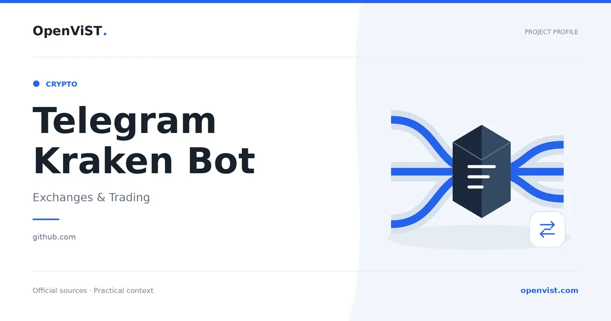 Telegram Kraken Bot — OpenViST project profile in Exchanges & Trading.