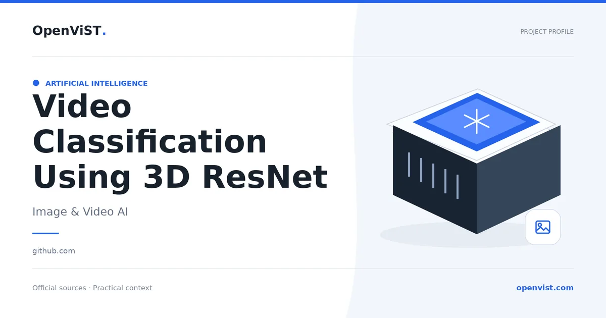 Video Classification Using 3D ResNet — OpenViST project profile in Image & Video AI.