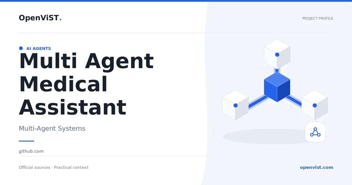 Multi Agent Medical Assistant — OpenViST project profile in Multi-Agent Systems.