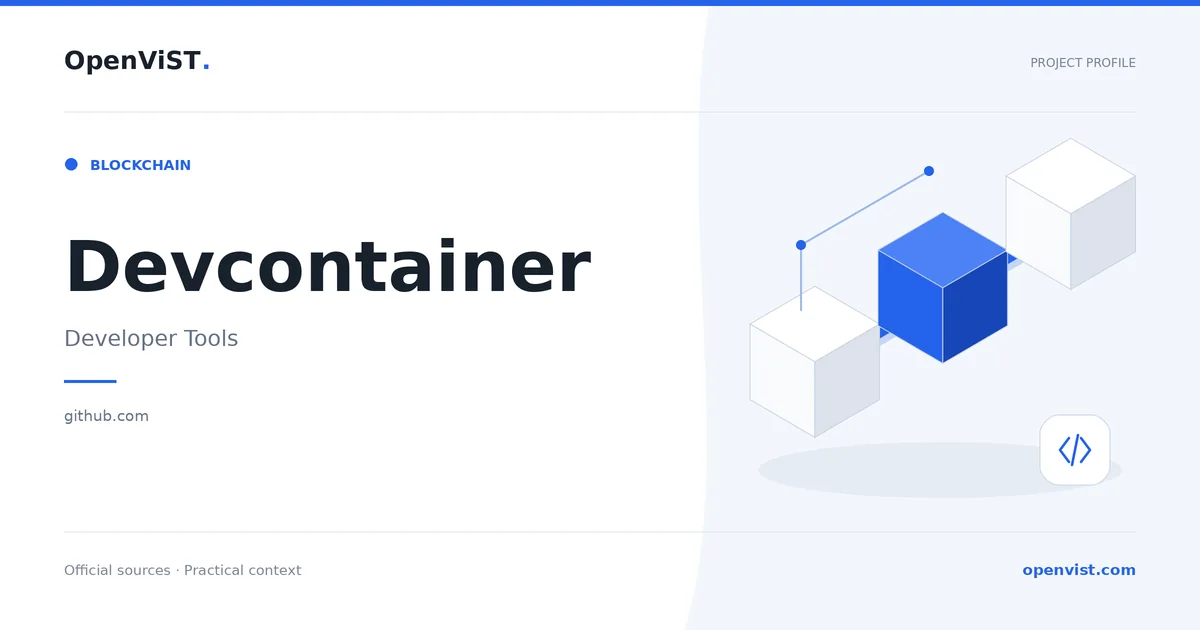 Devcontainer — OpenViST project profile in Developer Tools.