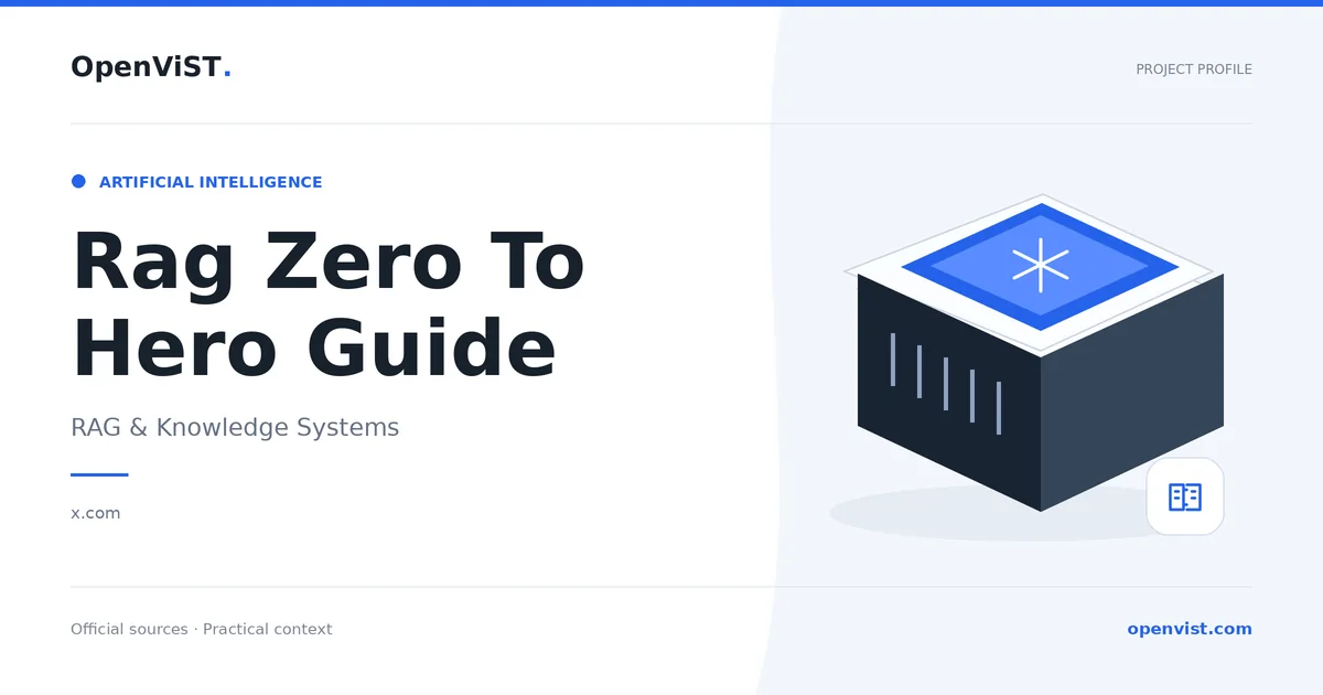 Rag Zero To Hero Guide — OpenViST project profile in RAG & Knowledge Systems.