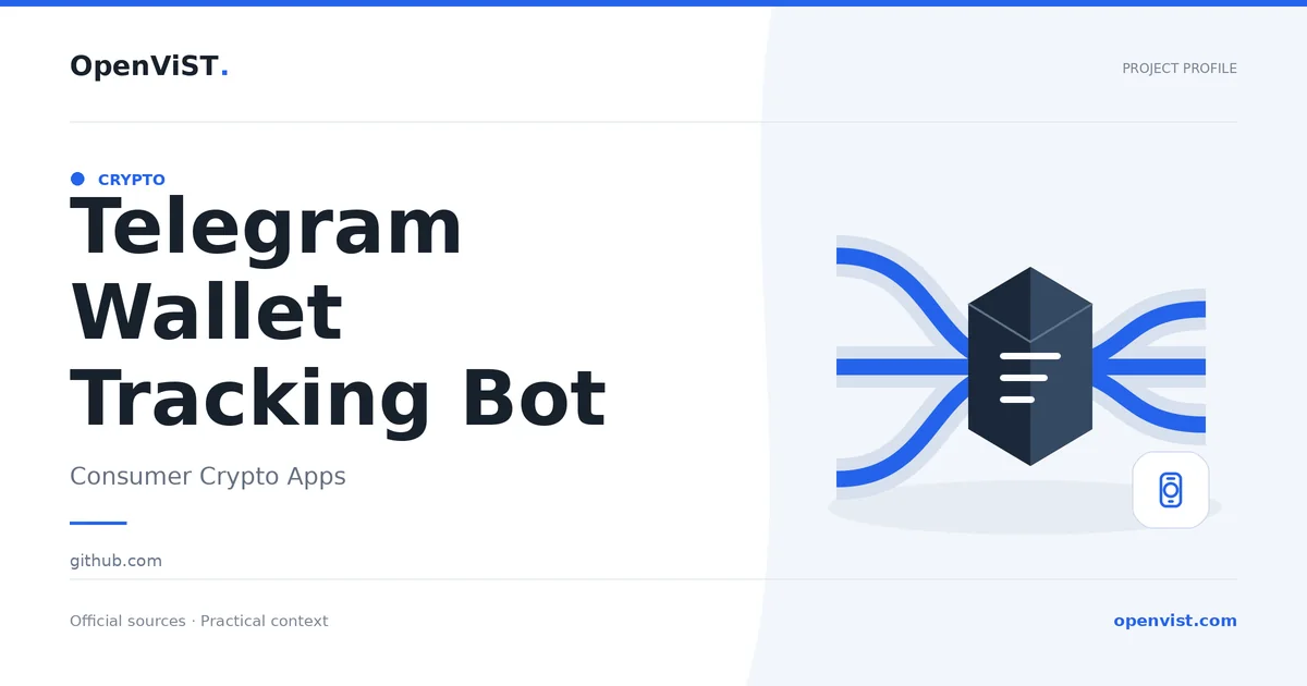 Telegram Wallet Tracking Bot — OpenViST project profile in Consumer Crypto Apps.