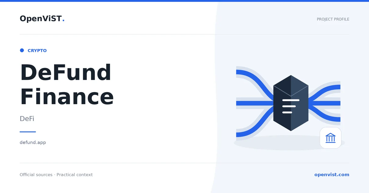 DeFund Finance — OpenViST project profile in DeFi.