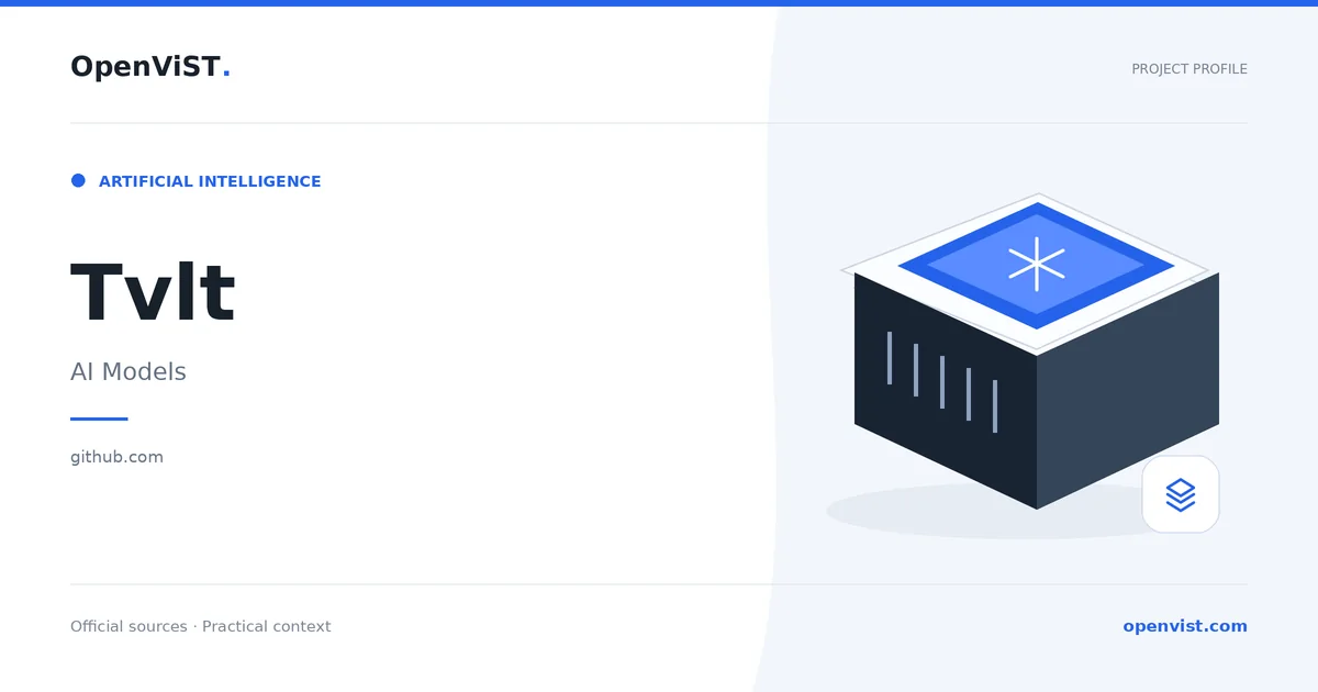 Tvlt — OpenViST project profile in AI Models.