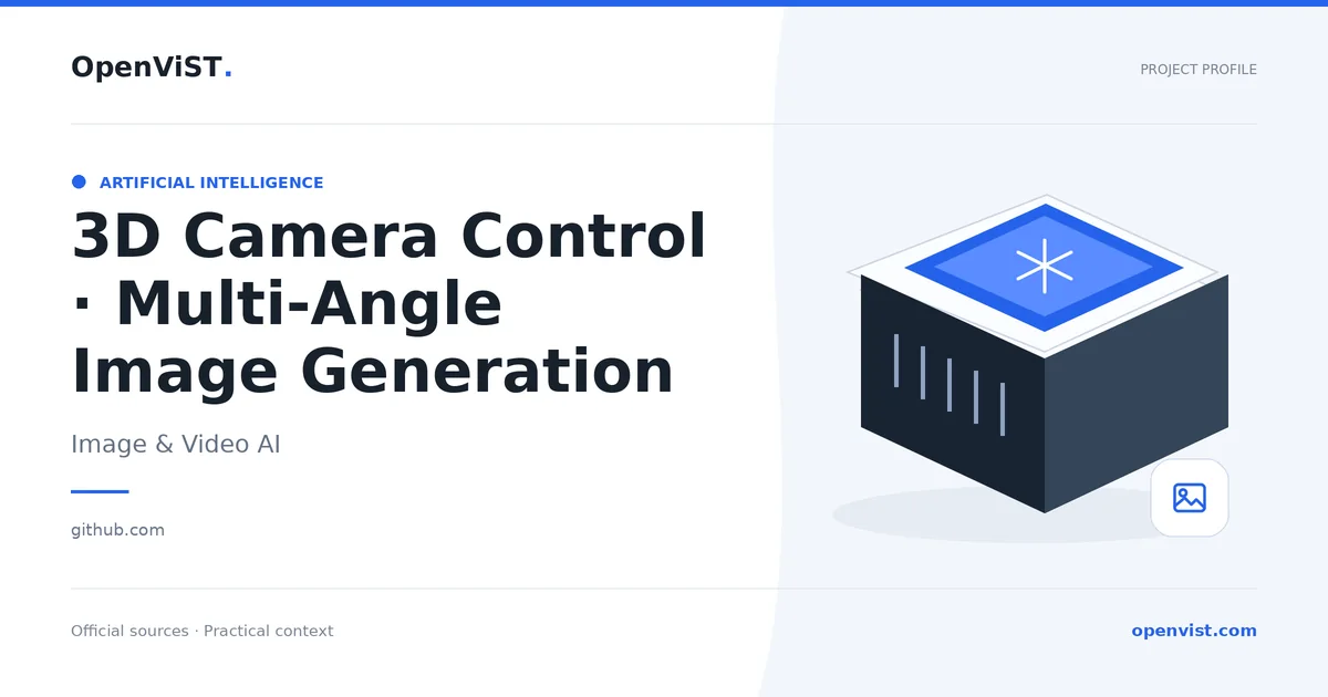 3D Camera Control · Multi-Angle Image Generation — OpenViST project profile in Image & Video AI.