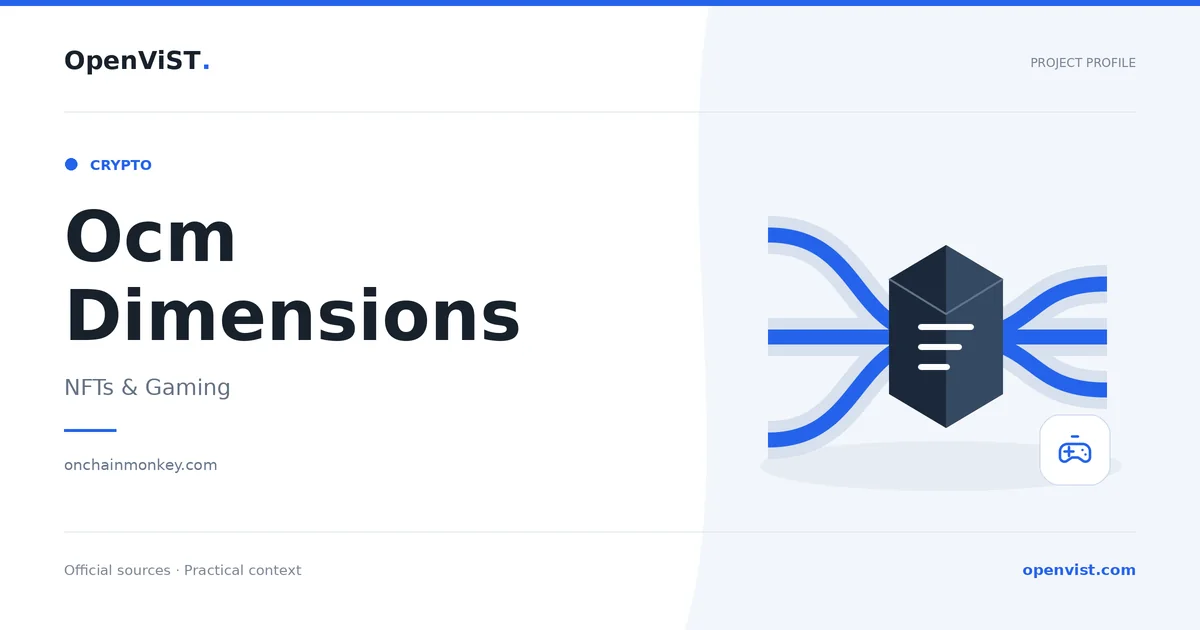 Ocm Dimensions — OpenViST project profile in NFTs & Gaming.