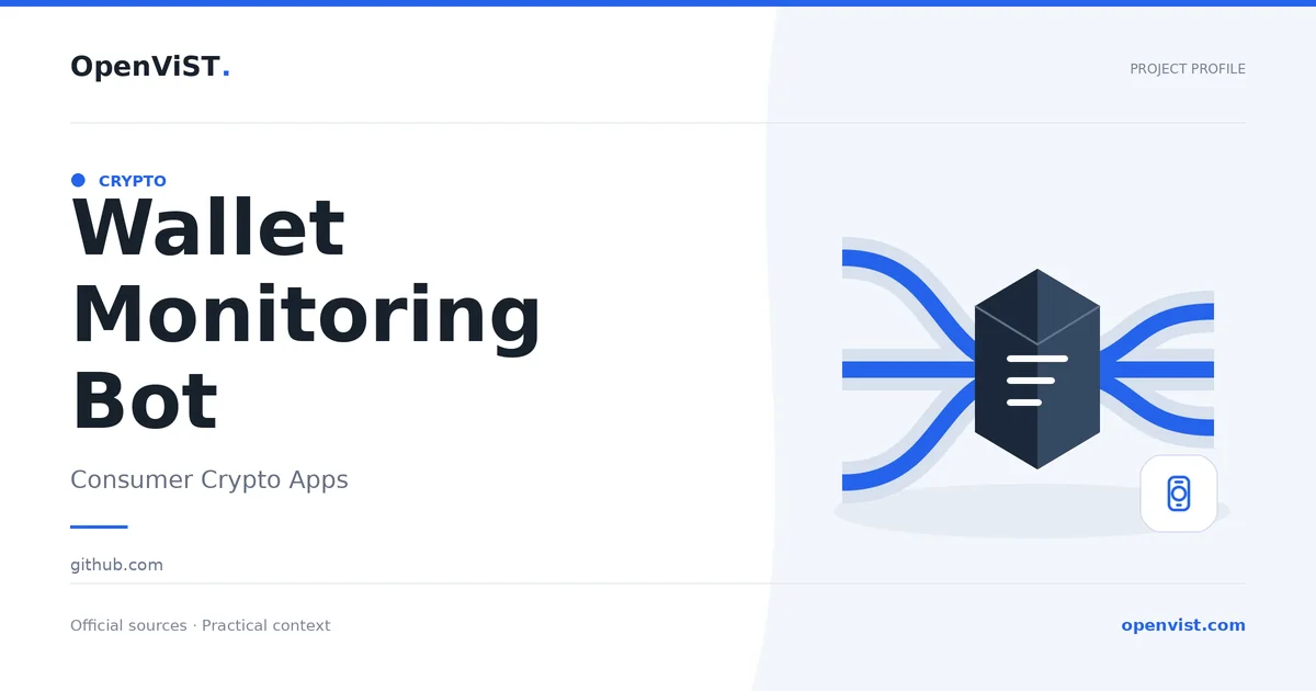 Wallet Monitoring Bot — OpenViST project profile in Consumer Crypto Apps.