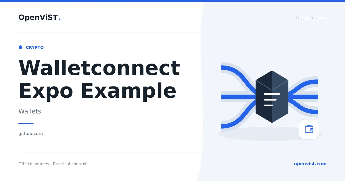 Walletconnect Expo Example — OpenViST project profile in Wallets.
