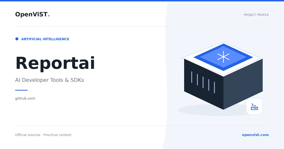 Reportai — OpenViST project profile in AI Developer Tools & SDKs.