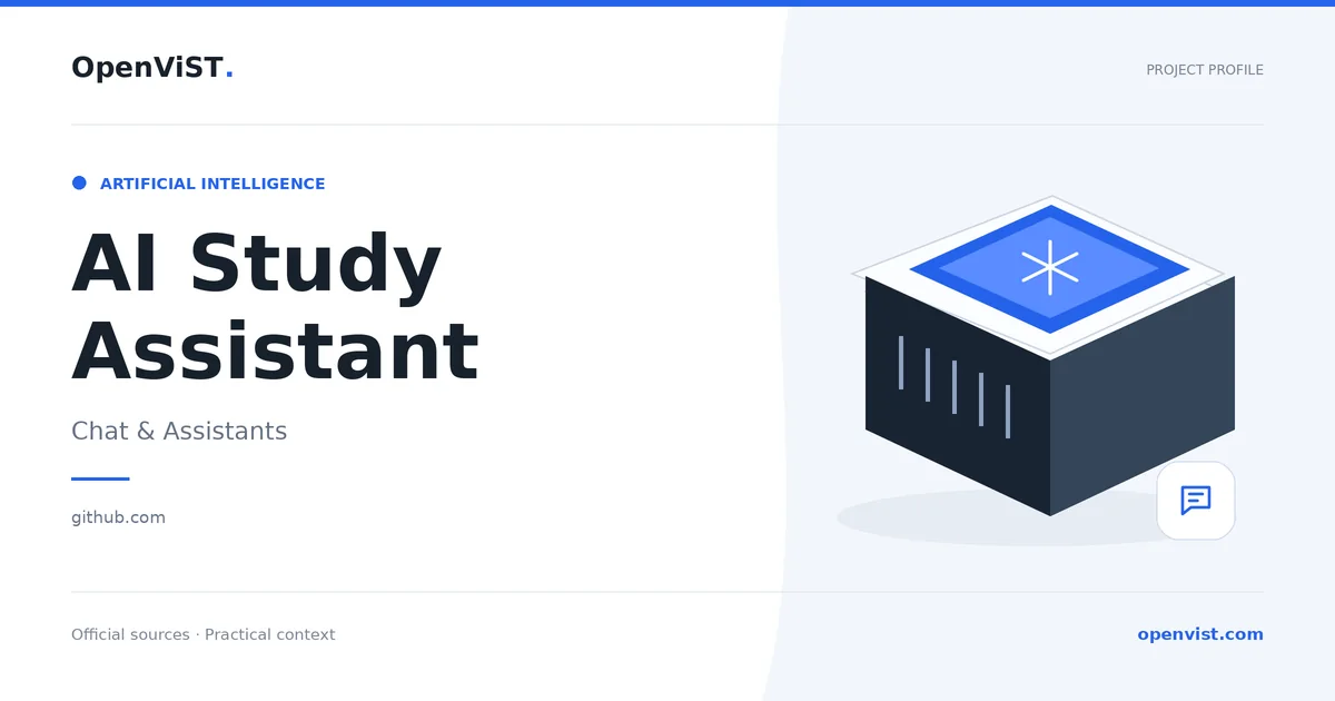 AI Study Assistant — OpenViST project profile in Chat & Assistants.