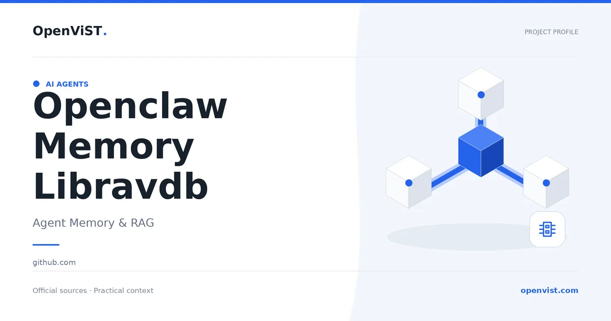 Openclaw Memory Libravdb — OpenViST project profile in Agent Memory & RAG.