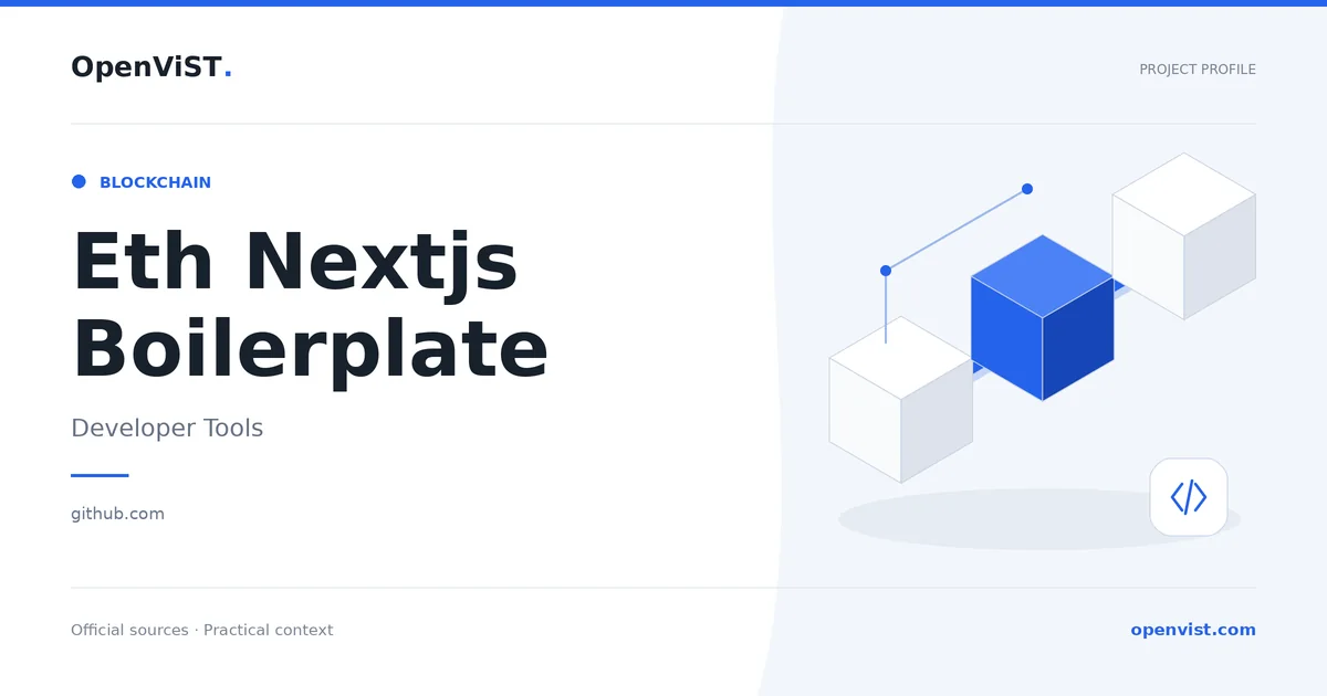 Eth Nextjs Boilerplate — OpenViST project profile in Developer Tools.