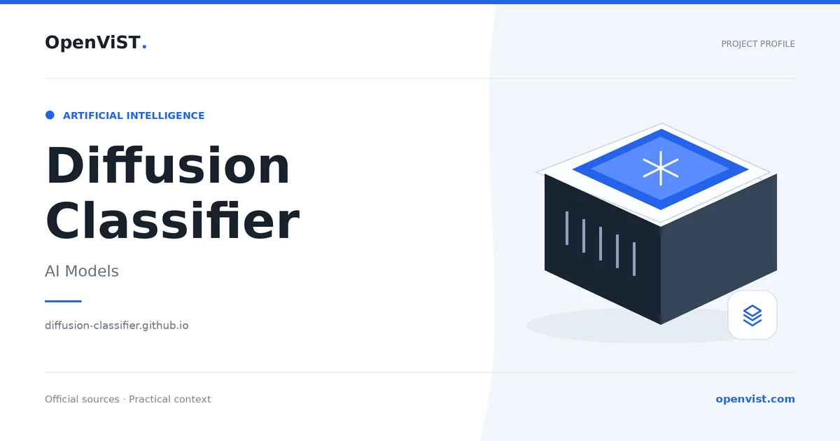 Diffusion Classifier — OpenViST project profile in AI Models.